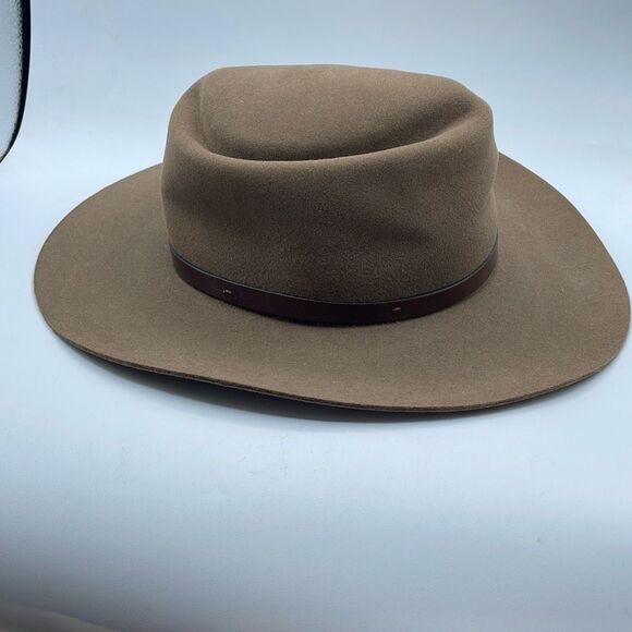 Boot Country Genuine Fur Felt custom made  cowboy ranch hat size 67/8 -50 - Picture 2 of 10